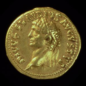 Nero (MS 54-MS 68) altında basılan tanrılaştırılmış Claudius I
